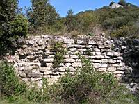 Vaucluse, Bollene, Site troglodyte de Barry, Mur (10)